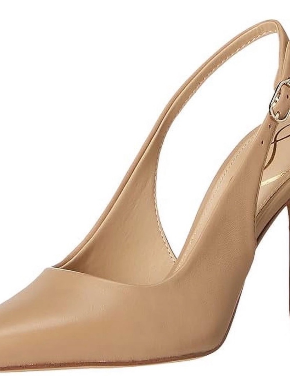 Sam Edelman Beige Slingback Pointed Toe Heels - Picture 3 of 11